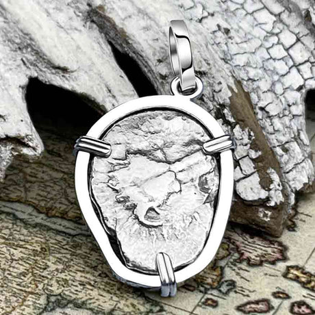 ycian Dynasts Triskeles Silver 1/3 Stater Circa 380 BC Coin Sterling Silver Pendant