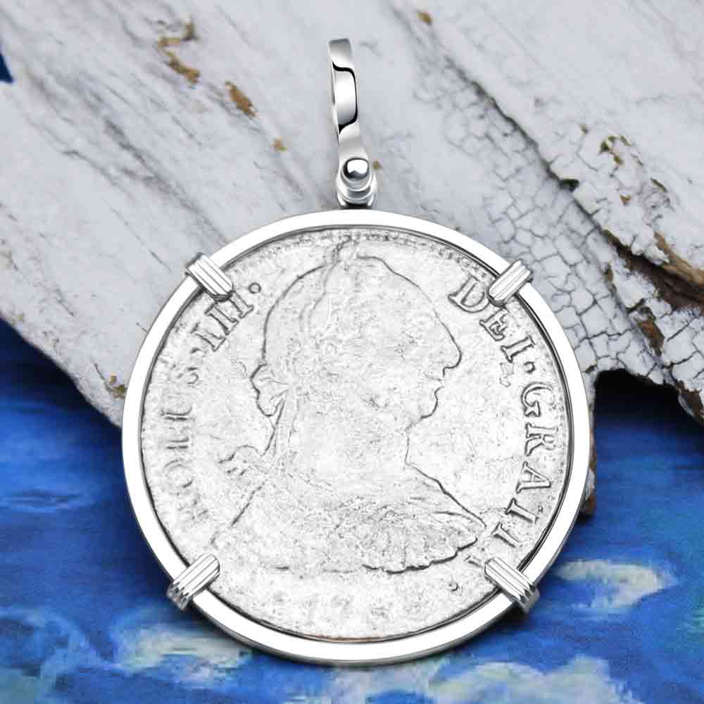 Cannon Beach Treasure 8 Reale Spanish Portrait Dollar Pendant