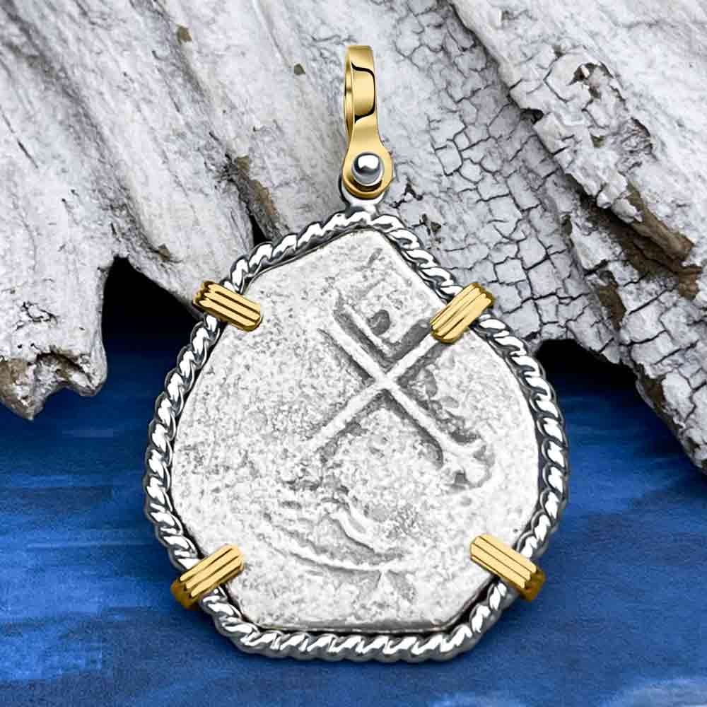 Cannon Beach Treasure 8 Reale Spanish Portrait Dollar Pendant