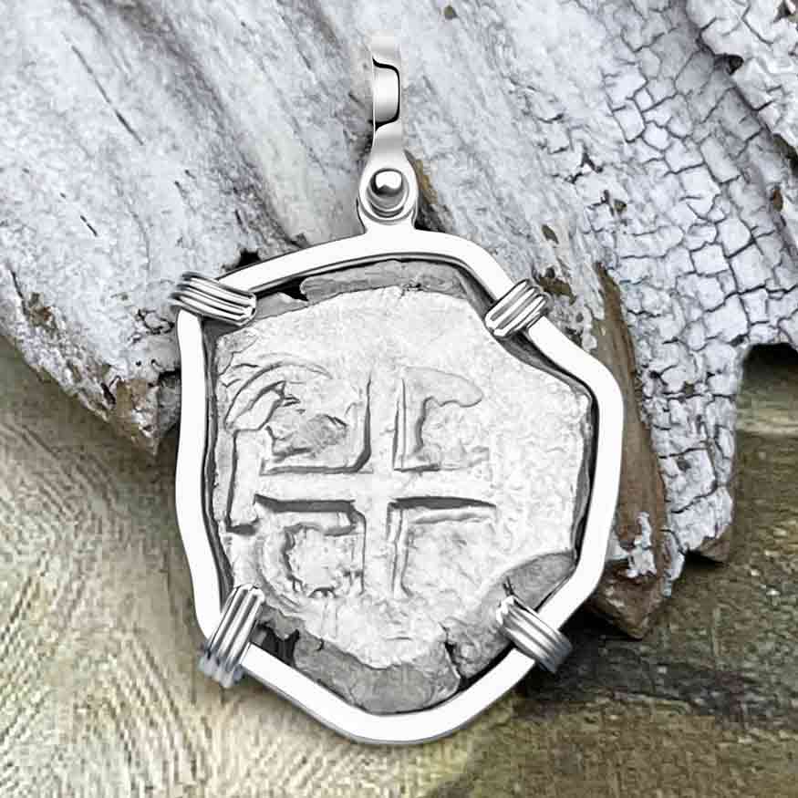 Alchemia Replica Spanish Coin Pendant with Twist Bale - Charles Albert Inc