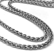 3.0 mm Antiqued Sterling Silver Wheat Chain - LUXURY WEIGHT