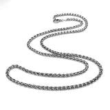 3.0 mm Antiqued Sterling Silver Wheat Chain - LUXURY WEIGHT