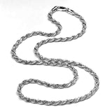 3.4 mm Nautical Sterling Silver Rope Chain - LUXURY WEIGHT