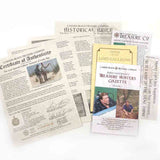 Detailed multi-page certificate of authenticity and documentation package - the finest in the world