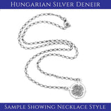 Medieval Hungary 1140 AD Cross of Faith & Perseverance Sterling Silver Necklace