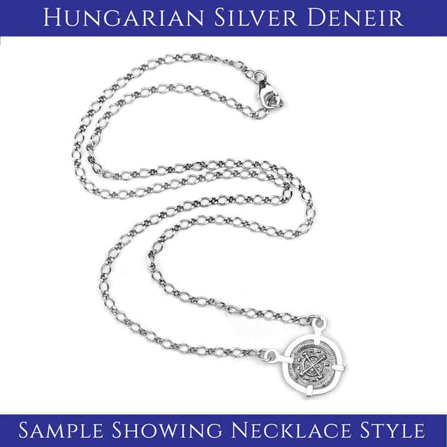 Medieval Hungary 1140 AD Cross of Faith & Perseverance Sterling Silver Necklace