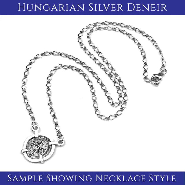 Medieval Hungary 1140 AD Cross of Faith & Perseverance Sterling Silver Necklace