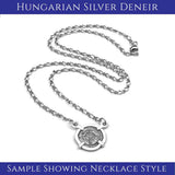 Medieval Hungary 1140 AD Cross of Faith & Perseverance Sterling Silver Necklace