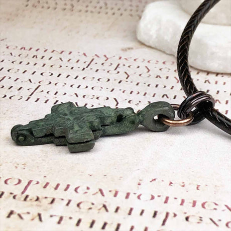 Medieval Byzantine Rare Intact Reliquary Bronze Cross Necklace circa 1,000 AD