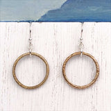 Burnished Warm Red Golden Bronze Celtic Ring Money Earrings