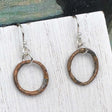 Deepest Red Golden Bronze Celtic Ring Money Earrings