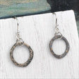 Gray to Golden Bronze Celtic Ring Money Earrings