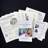 Mexico City mint full color historic brief document that come with each treasure 