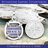 Byzantine Bronze Tetarteron Coin Circa 1092 - Lord Guard and Protect – Sterling Silver Pendant | Artifact #3736