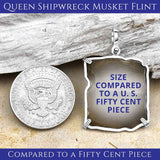 Queen Shipwreck 1790s British East India Company Brown Bess Musket Flint Sterling Silver Bolo Tie | Artifact #4470