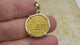 Byzantine Empire Victory Cross 24K Gold Solidus Coin Circa 613 AD in 18K Gold Pendant | Artifact #4746