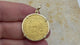 Medieval France Royal 22K Gold Ecu d'or Cross Coin of Charles VI circa 1380 18K Gold Pendant 