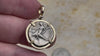 video Ancient Greek Boy on the Dolphin Silver Nomos 344-235 BC Pendant in 14K Gold