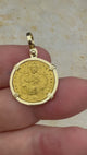 video Jesus Christ King of Kings 24K Gold Solidus Coin 945 AD 18K Gold Pendant
