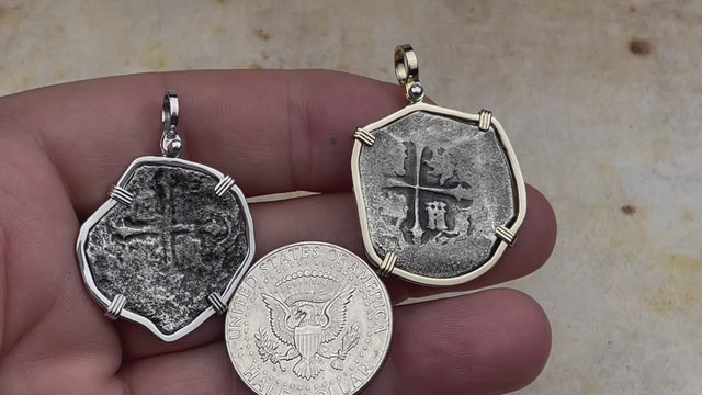 Video 4 reale size comparison for Concepion coins