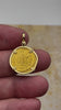 video Byzantine Empire 24K Gold Angel Solidus Coin Circa 607 AD in 18K Gold Pendant 
