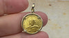 video Jesus Christ King of Kings 23K Gold Solidus Coin 950 AD 18K Gold Pendant 