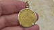 video Medieval France Royal 22K Gold Ecu d'or Cross Coin of Charles VI circa 1380 18K Gold Pendant