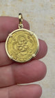 video Rarer Pirate Era Circa 1568 22K Gold 2 Escudo - the Legendary Doubloon - 18K Gold Pendant