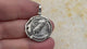 Ancient Greek Athena and the Owl Silver Tetradrachm circa 450 BC 14K White Gold Pendant | Artifact #5759