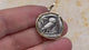 Ancient Greek Athena and the Owl Silver Tetradrachm circa 450 BC 14K Gold Pendant | Artifact #5788