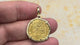 Rare Circa 1550 Unknown Shipwreck 22K Gold 1 Escudo - the Legendary Pirate Era Doubloon 18K Gold Pendant | Artifact #5805