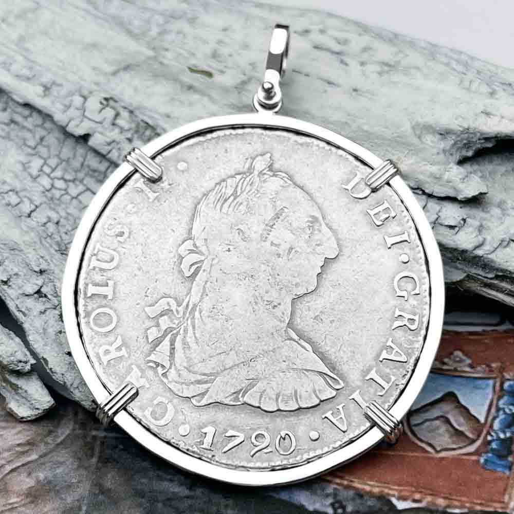 Cannon Beach Treasure 8 Reale Spanish Portrait Dollar Pendant