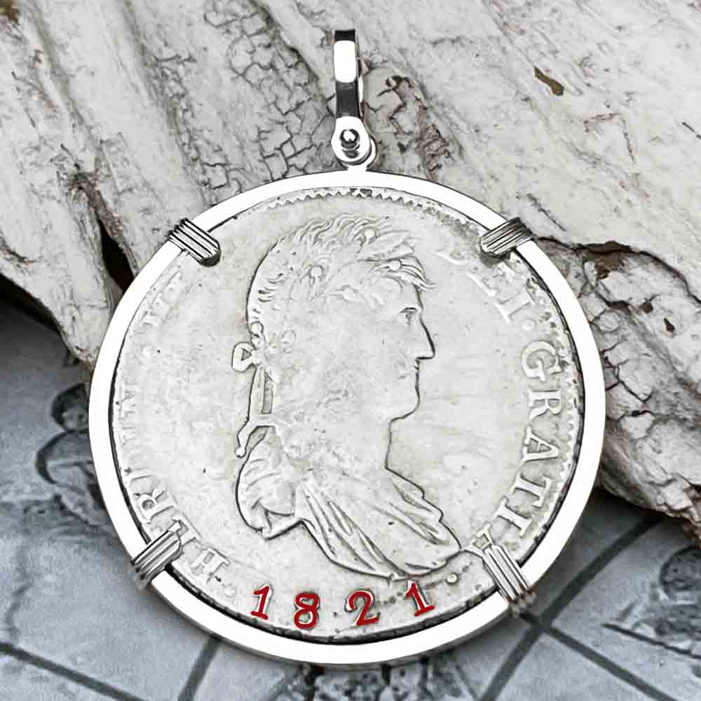 Cannon Beach Treasure 8 Reale Spanish Portrait Dollar Pendant
