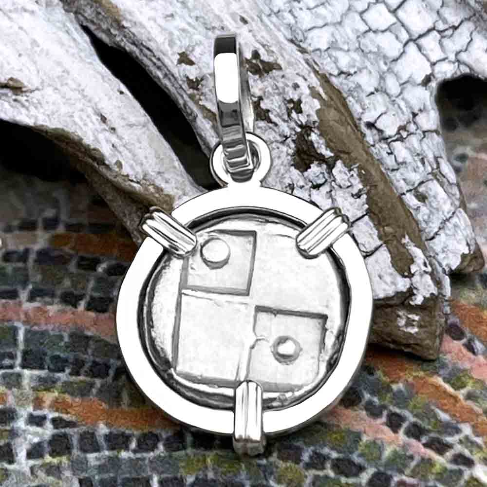 Ancient Greek Lion Hemidrachm 400 BC Sterling Silver Pendant