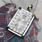 The Coins of the Last Samurai & Shogunate Ichibu-Gin Necklace in 14K Gold & Sterling Silver