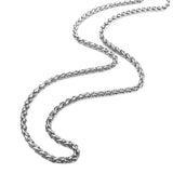 3.0 mm Antiqued Stainless Steel Wheat Chain | #C5493