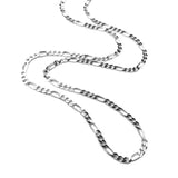 3.0 mm Sterling Silver Figaro Chain