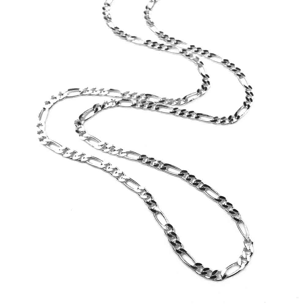 3.0 mm Sterling Silver Figaro Chain