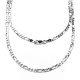 3.0 mm Sterling Silver Figaro Chain