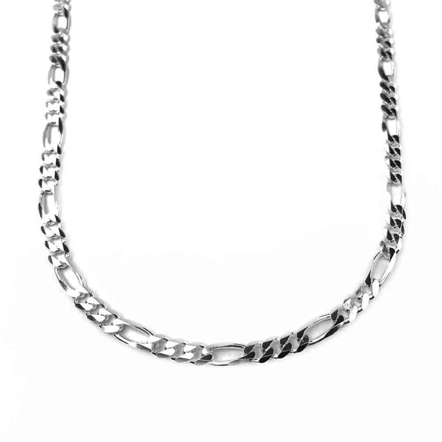 5.0 mm Sterling Silver Figaro Chain - LUXURY WEIGHT