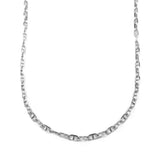 3.6 mm Sterling Silver Antiqued Anchor Chain