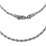 WHILE SUPPLIES LAST: 3.0 mm Antiqued Stainless Steel Rope Chain | #C5503