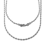 WHILE SUPPLIES LAST: 3.0 mm Antiqued Stainless Steel Rope Chain | #C5503
