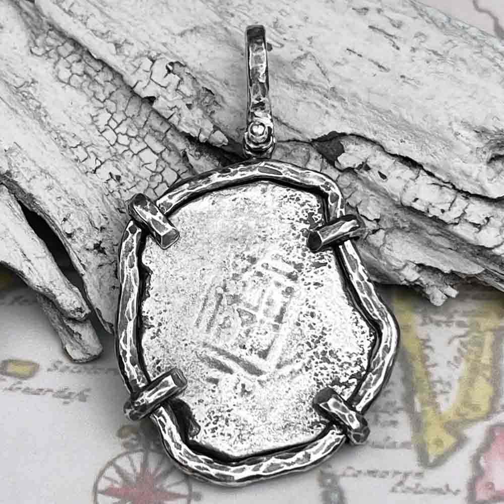 Joanna Shipwreck 8 Reale Cob Coin Circa 1680 Sterling Silver TORTUGA COLLECTION Pendant