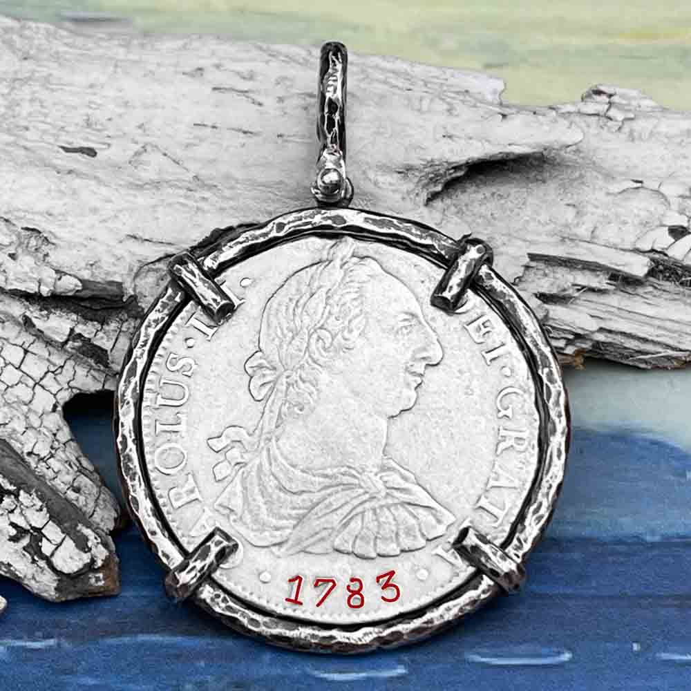 El Cazador Shipwreck 1783 8 Reale "Piece of 8" Silver Treasure Coin TORTUGA COLLECTION Pendant