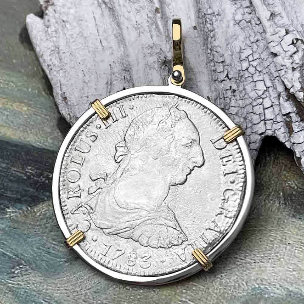 El Cazador Shipwreck 1783 8 Reale Piece of 8 Treasure Coin Pendant