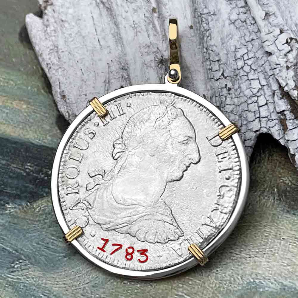 El Cazador Shipwreck 1783 8 Reale Piece of 8 Treasure Coin Pendant