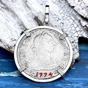 El Cazador Shipwreck 1774 2 Reale Piece of 8 Treasure Coin