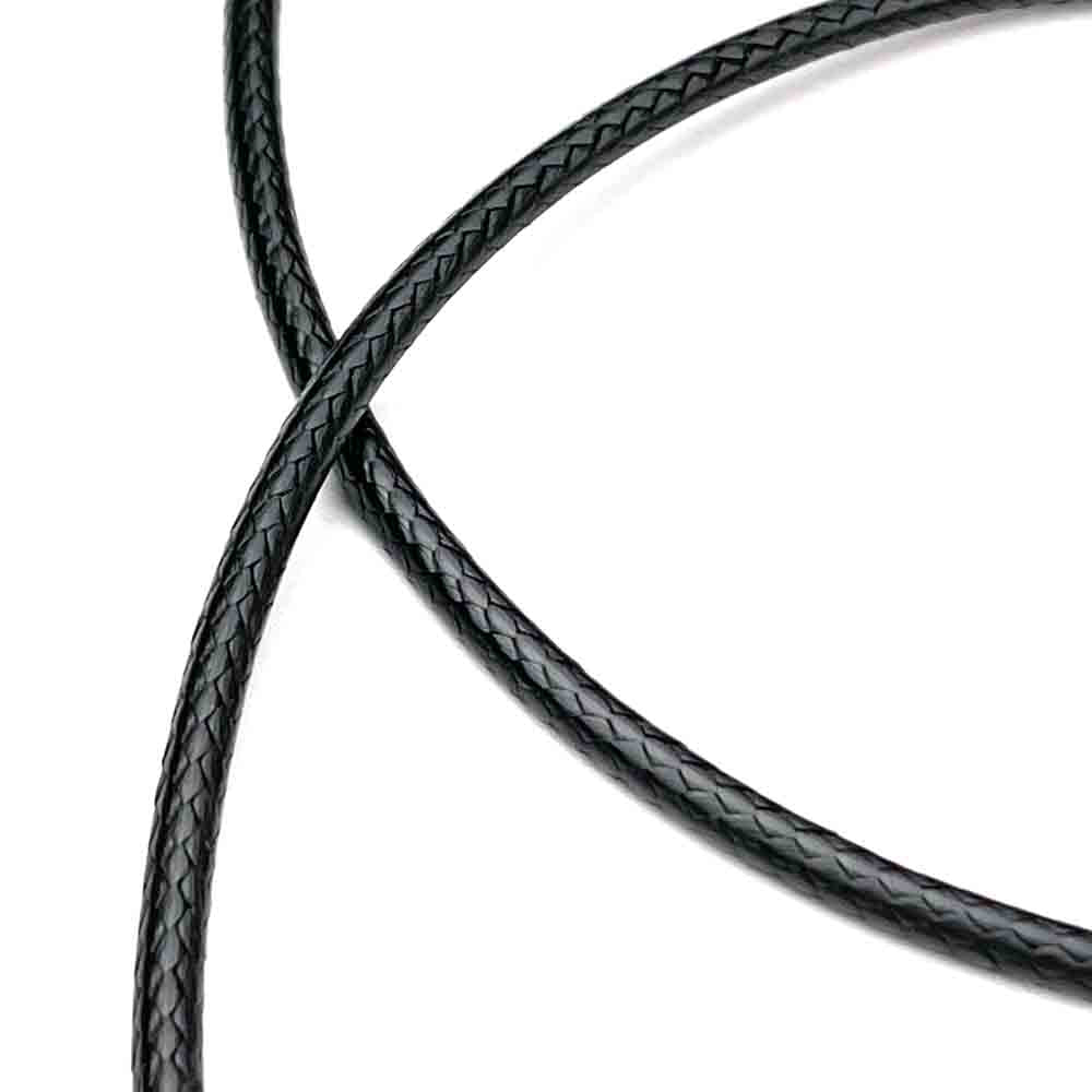 Buy Flexible Waterproof Braided Leather Necklace Cord With 316L Durable  Clasp,2MM/3MM width,16”18