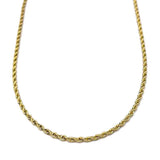 2.0 mm Golden Stainless Steel Rope Chain